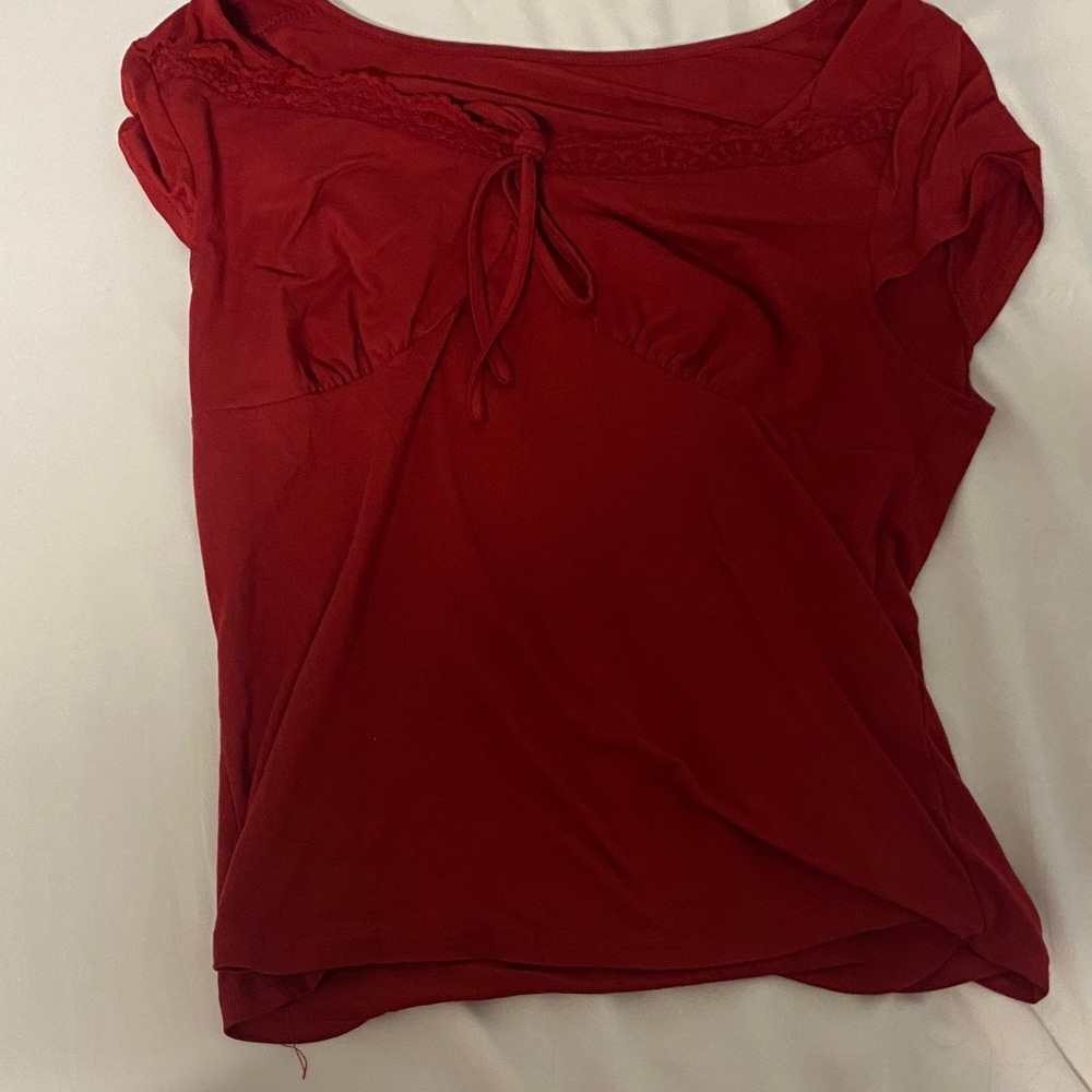 Elegant Red Women's Top